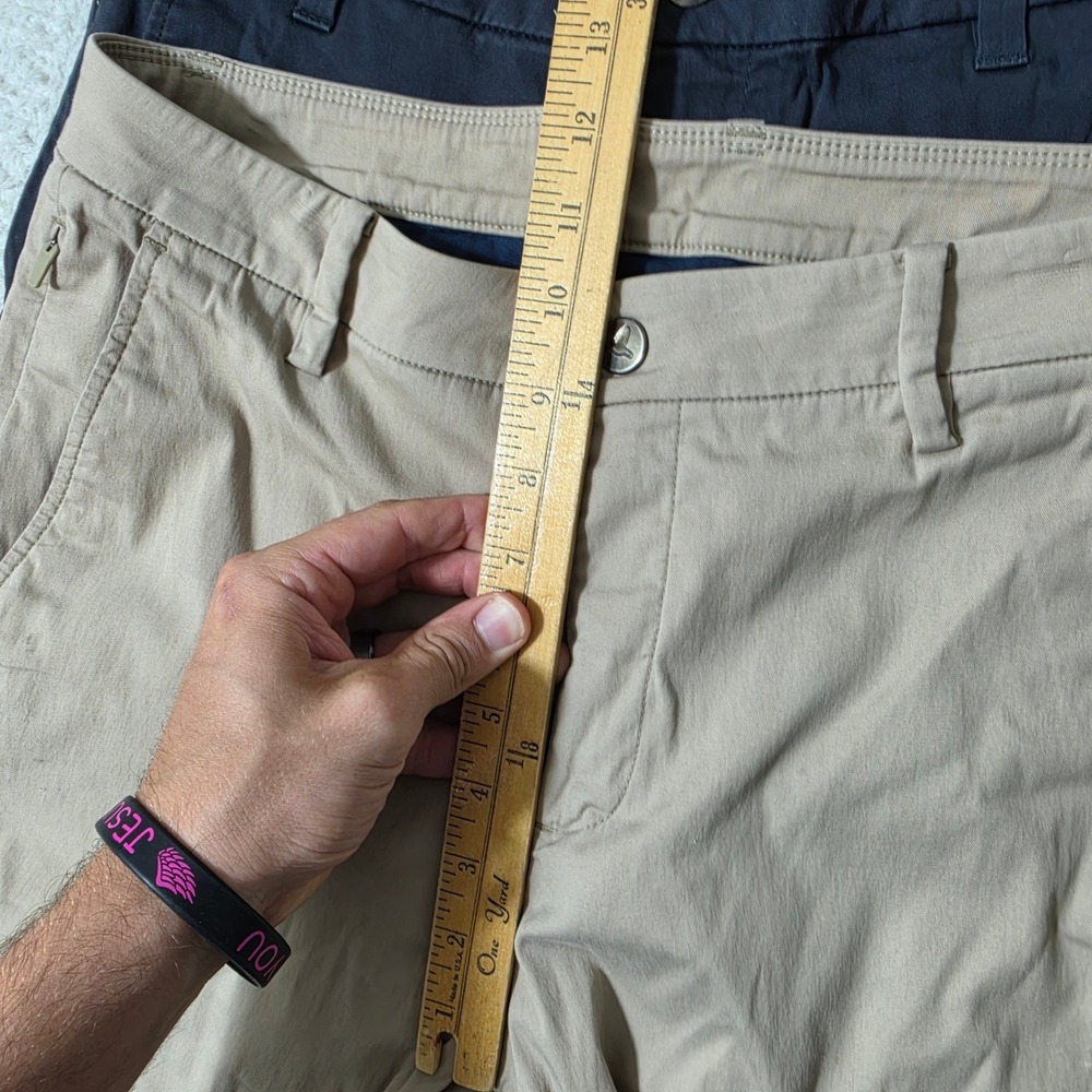 2 Pack! Birddogs Pants Mens 30/32 Khaki Navy Blue Stretch Chino Lined - Picture 9 of 11